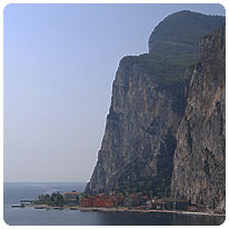 Blick auf Campione del Garda campione, tremosine, gardasee