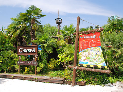Der Canevaworld Freizeitpark am Gardasee, Italien