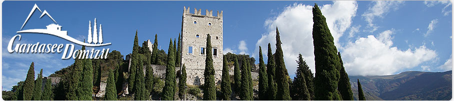 Burgruine, Castello di Arco, Arco, Gardasee, Lago di Garda, Italien