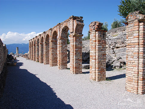 Roemische Villa in Sirmione am Gardasee, Italien