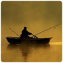 Angler auf dem Gardasee Angler, Gardasee