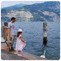 Mit den Kindern an den Gardasee Familie, Gardasee
