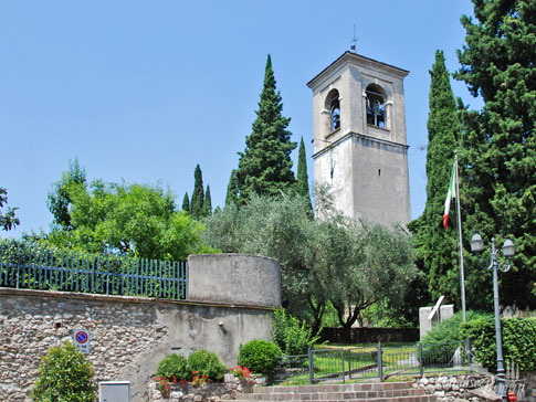 Glockenturm, San Felice del Benaco, Gardasee, Italien