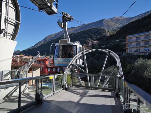 Seilbahn Funivia Malcesine Monte Baldo, Gardasee, Italien