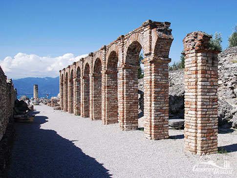 Reste der Grotten des Catull in Sirmione am Gardasee