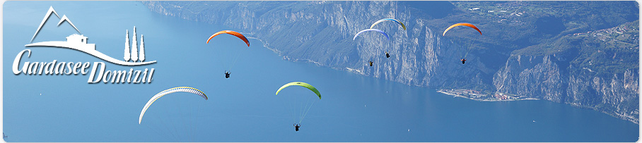 Paraglider am Monte Baldo, Gardasee