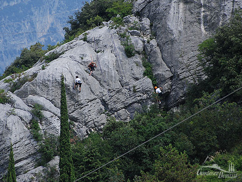 Klettern, Gardasee, Italien