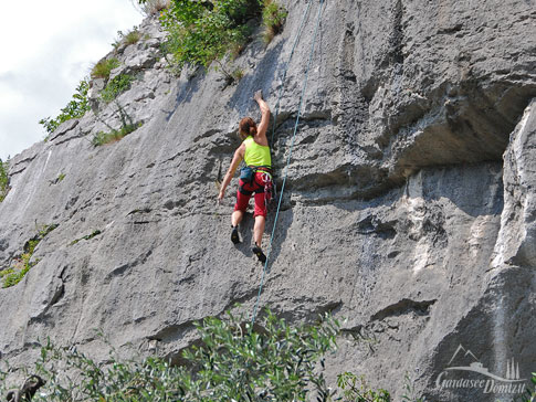 Kletterrevier, Nordufer des Gardasees, Italien