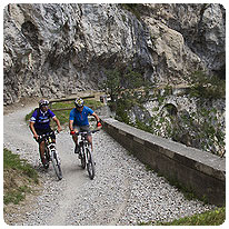 Mountainbiker am Gardasee Mountainbiker, Gardasee