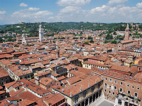 Panorama von Verona, Italien