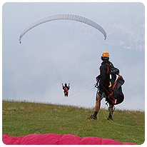 Paragliding, Monte Baldo, Gardasee Paragliding, Monte Baldo, Gardasee