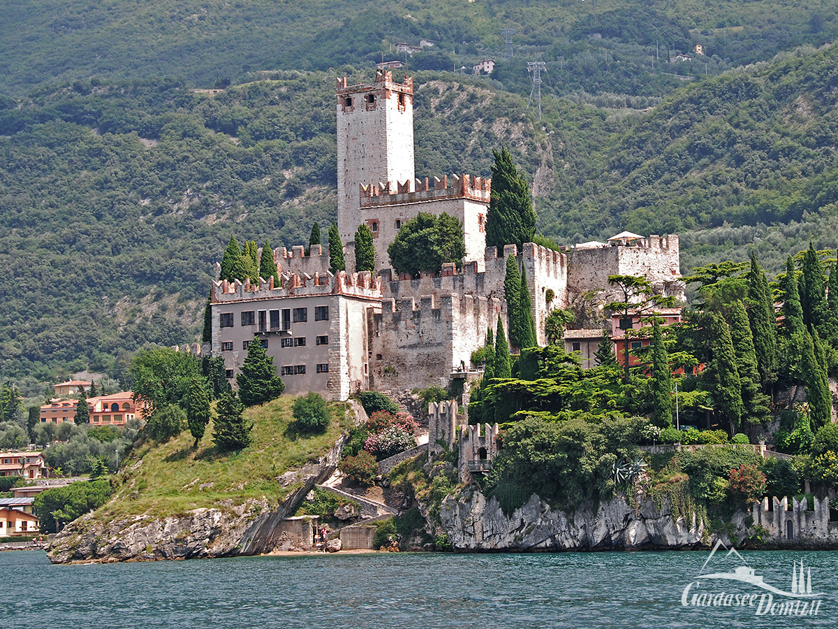 Die Scaligerburg von Malcesine am Gardasee, Italien