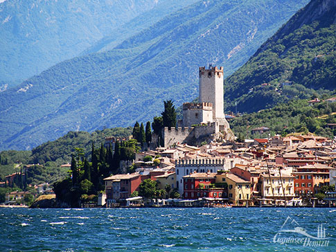 Scaligerburg Malcesine, Gardasee Ostufer, Lago di Garda, Italien