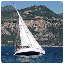 Regattateilnehmer der Centomiglia Segelyacht, Gardasee