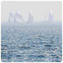 Regattateilnehmer am Horizont Segelyachten, Gardasee