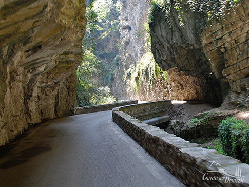 Strada della Forra, Brasaschlucht, Tremosine sul Garda, Gardasee, Italien